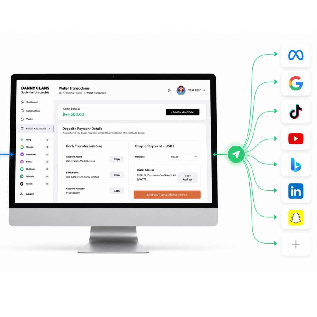 DC Dashboard screenshot — One Dashboard, All Channels